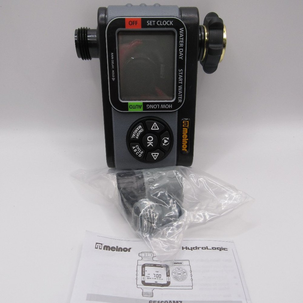 NIB MELNOR HYDROLOGIC ADVANCED 1 ZONE ELECTRONIC WATER TIMER 65169AMZ  #340